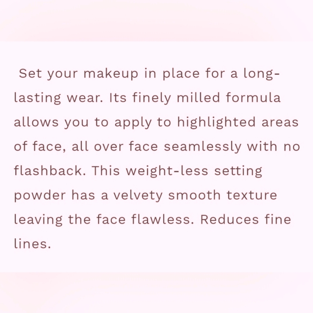 📸 Pinklipps Translucent Loose Setting Powder - Picture 6 of 6